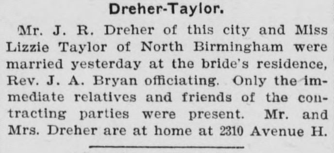 J.R. Dreher-Lizzie Taylor